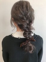 ランガリ ヘアアンドスパ(Rangali Hair&Spa) 編みおろし、ゆるふわアレンジ