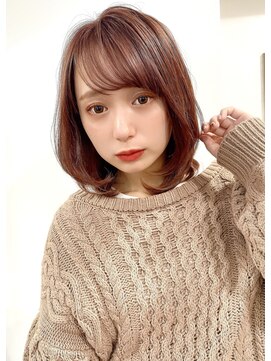 リアン(lien) 【lien.ai】小顔　レイヤーミディ　セミウェットウェーブ