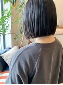 #BLUEボブ 切りっぱなしツヤボブ