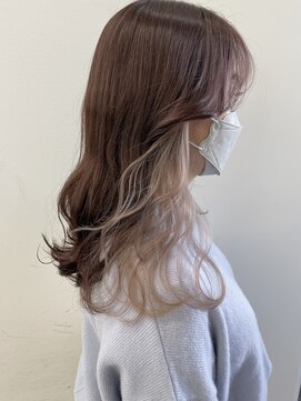 アライブ キチジョウジ(ALIVE Kichijoji) 韓国風インナーカラー×ホワイトベージュ/イヤリングカラー