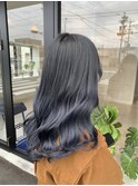 しっかり暗めかわいい◎ネイビーブルー☆モノトーングレージュ