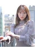 大人かわいい透明感カラー×ミルクティーアッシュグレイ