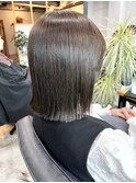 切りっぱなしボブ
