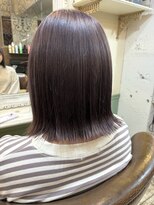 オーガスト ヘア ネイル(AUGUST hair nail)&nbsp;ラベンダーグレージュ／ブリーチ1回～／横浜／ハイトーン