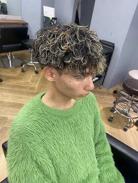 アレス バイ シカ 神戸三宮元町店(ALLES by Cica) ハイライト×パーマ