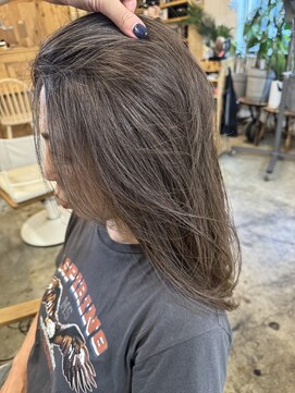 ウィークエンド(WEEKEND) 白髪ぼかしブリーチ無しダブルカラーカットトリートメント15400