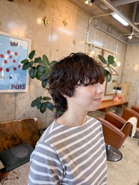 フロー(Flow) マッシュウルフパーマ×スパイラルパーマ【岩本大樹