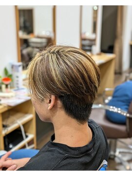 ケイズプラスカラン(HAIR AND MAKEUP K's PLUS calin) 【倉敷　沖/calin】メンズハイライト