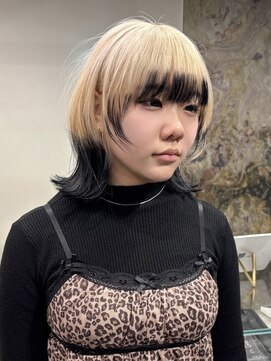 ソル ジングウマエ(SOL JINGUMAE) 原宿デザインカラー顔周りレイヤーエンドカラーセクションカラー