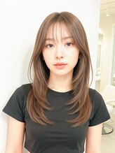クオーレ 松戸店(CUORE) レイヤーカット×シースルーバング[松戸/松戸駅/髪質改善/韓国]