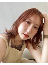 ホワイトレーベルグラ(White Label gra) ブリーチなし透明感オレンジ