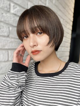 ガーデントウキョウ(GARDEN Tokyo) ショート/マッシュショート/フェイスレイヤー/暗髪/ワイドバング