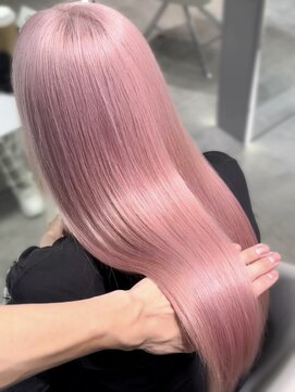 ジーナリア(Xena ria) 【RYOUICHI】くすみピンク/ブリーチ