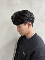 ニコ トウキョウ ロジック(nico TOKYO Logic)&nbsp;メンズセンターパートニュアンスパーマアップバング