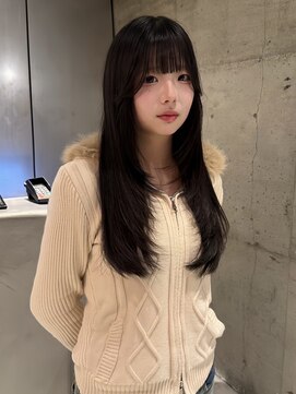 レイヤーカット/ロングレイヤー/韓国ヘア/ハッシュカット