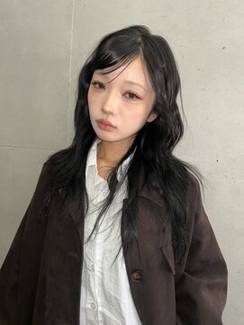 シエルバイアフロート(ciel by afloat) 韓国ウェーブ/レイヤーカット/ブルーブラック