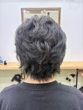 マッシュウルフパーマ