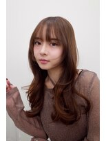 ヒュー 広島(HEW)&nbsp;かわいいシースルーバング韓国くびれレイヤーハッシュカット