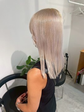  fit stand 千葉/ショートボブ/カット/パーマ/ダブルカラー/トリートメント/縮毛矯正 イメチェン/ピンクベージュ/アンブレラカラー[千葉]