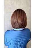 明るすぎない上品なヘアカラー 大人女性の白髪染めカラー
