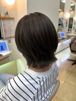 ブルースカイ 二俣川ドンキホーテ店(Blue-Sky) 立体感を引き出すハイライト×レイヤーボブ