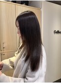 <ゲスト>ツヤツヤ、縮毛矯正&オリーブブラウン