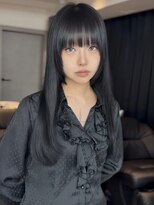 アイヴァン(AIVAN) ロングレイヤー レイヤーカット ブルーブラックiii