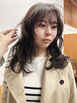 ニール 名古屋 伏見 丸の内(NEELU)&nbsp;【NEELU_misa】顔周りレイヤー ブラウン