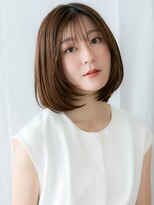 ドクターズ サロン ラブ(Dr's Salon LAB) オレンジベージュツヤ髪くびレイヤーミディf古河20代30代40代