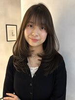 アンドカオマワリカットファム(Fann.)&nbsp;レイヤーカット ワンカール 顔まわり 韓国風 髪質改善 艶髪