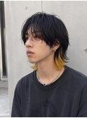 ちらっと、インナーカラー