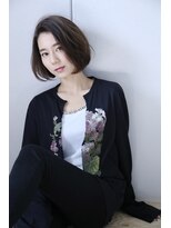 ヘア アンドメイク キヨシ(Hair and Make kiyoshi)&nbsp;kiyoshi/モード ＊前下がりボブ　グレーアッシュ＊