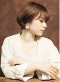 巻かないストレートのショートボブ