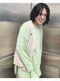【KON】ミニウルフボブ_セシルカットココアブラウン