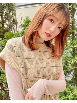 ロスタークラス(ROSTAR class) 前上がりレイヤー × オレンジインナー