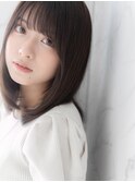 【ROMA銀座】艶髪ストレート/レイヤーカット/鎖骨ミディアム