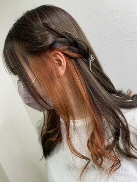 ヘアスタジオ マテリアル(hair studio Material) - ペールオレンジ -