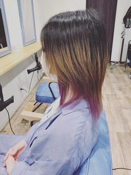 フェリセスアットヘア(Felices at Hair) パープルラベンダーインナーカラー