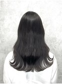 透けグレージュカラー×ゆるふわウェーブ