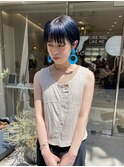 ネイビーブルー×ショート
