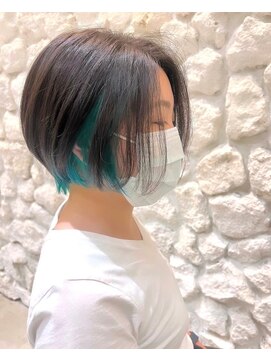 モアナ バイ ヘッドライト 沖縄東崎店(Moana by HEADLIGHT) Moana【東崎】#インナーカラー#インナーブリーチ#ショート