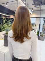 ファンナギンザ(FaNNa ginza)&nbsp;くびれヘア/くびれミディアム/斜めバング/シースルーバング/前髪