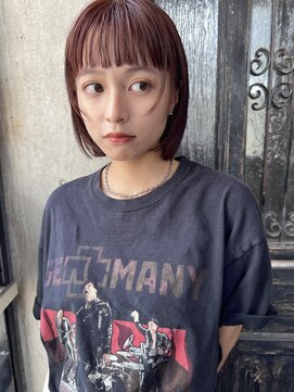 ミンクス渋谷スマートサロン(MINX shibuya smart salon) シアーカラー ショート 姫カット ダークアッシュ 魅力倍増カール