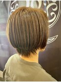 50代ショートグラデーションボブ