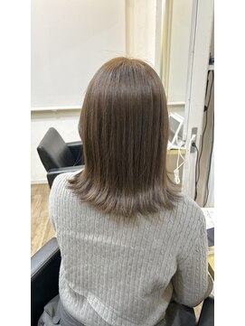 イオエ(ioe) 黒髪/ボブルフ/ネビージュ/小顔/ワンレン/髪質改善/グレージュ