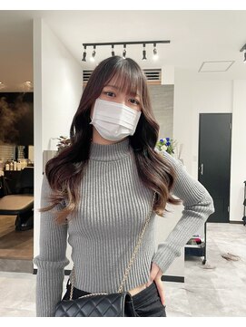 ジン(JIN) ☆韓国レイヤー☆くびれヘア☆ラテベージュ☆久留米☆