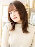 前髪パーマレイヤーカットミディアムウルフh3浦和20代30代40代