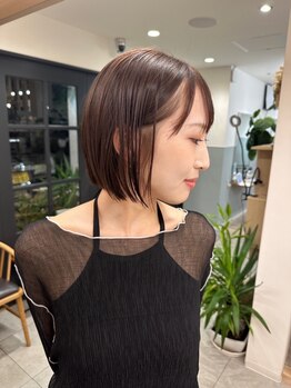 ユニバイリサ 天神大名店(uni by risa)の写真/カットカラーTR¥7900♪透明感のあるショートヘアが得意な美容室◎ショートボブやウルフショートも