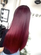 レヴェヘアプラス(rever hair) ワインレッドグラデーションカラー