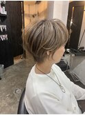 【札幌　大通り　focus 】ブリーチ無し　透明感ショート